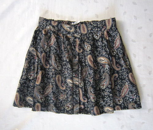 Minigonna flanella paisley - in,