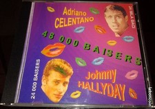 JOHNNY HALLYDAY ADRIANO CELENTANO RARISSIME CD 48 000 BAISERS 400 EX NOMINATIF