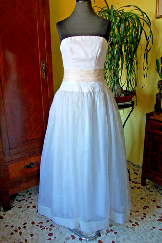 Abito sposa vintage - vintage, raso