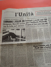 L'UNITA'  1980 UCCISO DA BR