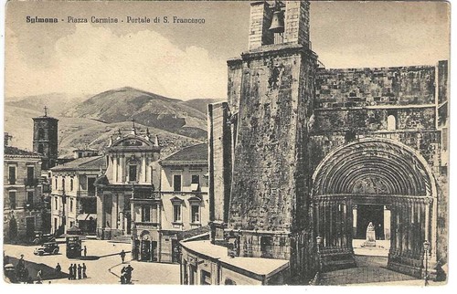 Sulmona piazza carmine - -,