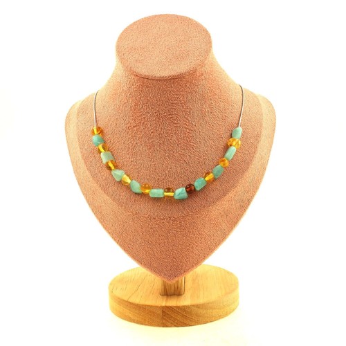 Collana perle ambra - collana, 20