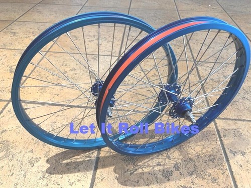 Set cerchi lega bmx - cerchi, blu