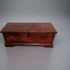 cassapanca legno antica Noce Nazionale Restaurata Made In Italy Vintage 