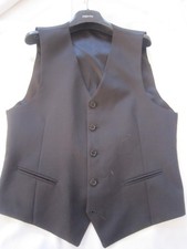 Gilet uomo nero pura - lana, /
