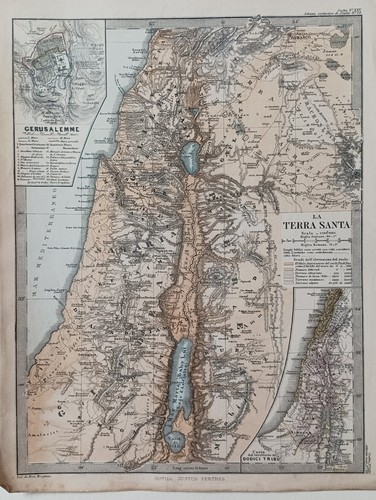 Antica carta geografica terra - antica,