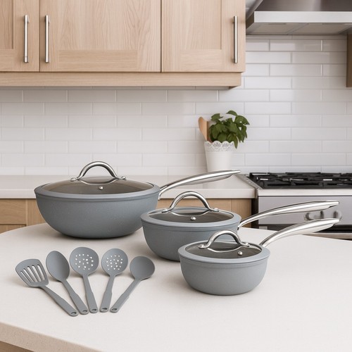 Set padelle induzione pietra - set,