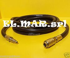 Tubo Aria Compressa Gomma 6x14 con Rubinetto Innesto Rapido Compressore Prolunga