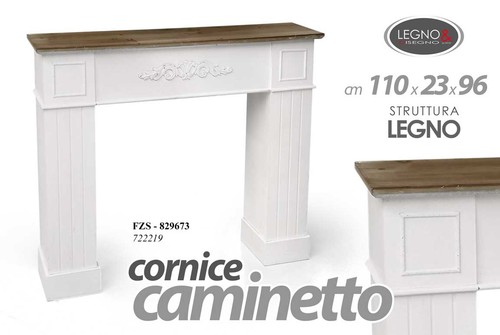 Cornice finto camino - finto,