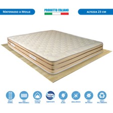 Materasso matrimoniale molle 160x190 ortopedico e sanitizzato fino a 220Kg H23