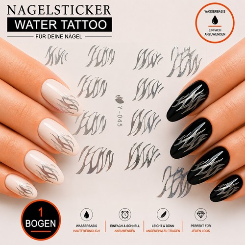 Nagelsticker water tattoo - nagelsticker,