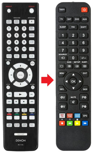 Telecomando adatto per denon - telecomando,