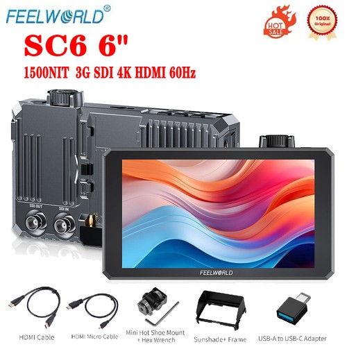 Feelworld sc6 ips - feelworld, alluminio
