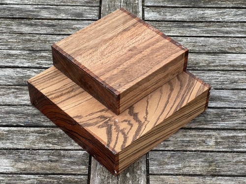 Zebrano 10x10x5cm legno - zebrano, legno,