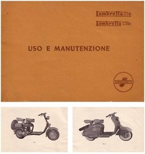 LAMBRETTA 125 C - 125 LC - MANUALE USO E MANUTENZIONE . Driver’s Handbook!