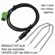 KIT Cavo Aux MP3 iPod RENAULT Update list KANGOO LAGUNA TWINGO MODUS CLIO 