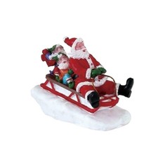 Slittino con babbo natale - con,