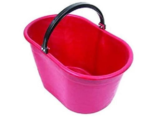 Cesta ovale rossa per - cesta, raccolta
