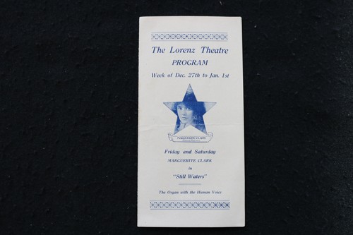 1920 programma del teatro - 1920, il