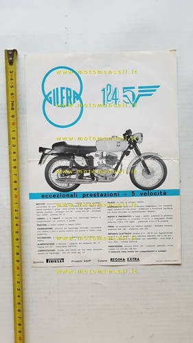 Gilera 124 1969 depliant - 1969,