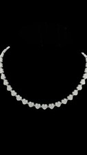 Collana cuori zirconi cubana - zirconi,