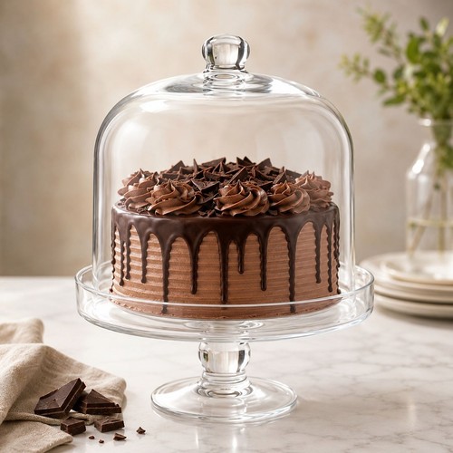 Alzata per dolci - vetro, con