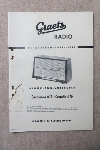 Graetz radio canzonetta - graetz, 615