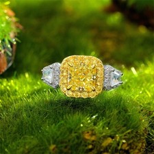 Princess Cut Simulated Yellow