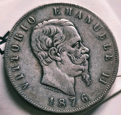 Moneta italia lire 1876 r - italia,
