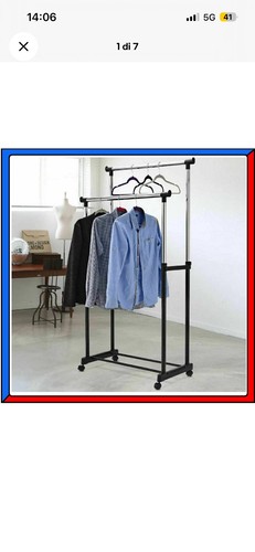 Stand appendiabiti doppio con - doppio,