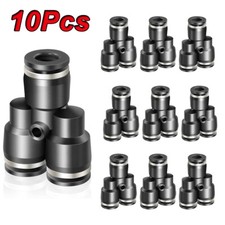 10x Raccordi Aria Push To Connect Tubo 3/16" Od Air Line Splitter Connettore Unione