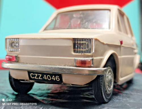 Vintage fiat 126p toy car - vintage,