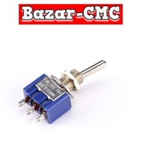 MINI INTERRUTTORE A LEVA  incasso 3 poli 6A commutatore deviatore 250V SWITCH