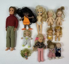 Hasbro vintage anni 60-80, Mattel, Flatsy, UDCO, Little Kiddel + altre 12 bambole in totale