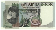 10000 LIRE RITRATTO D'UOMO A