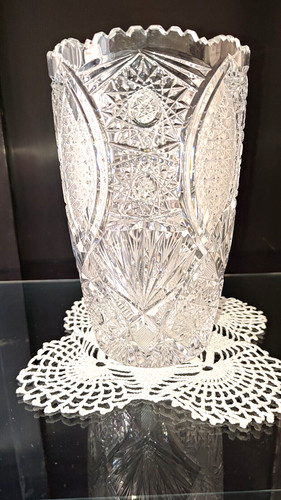 Vaso cristallo tagliato - vaso, in