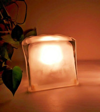Lampada Ikea Ice Cube IVIKEN Lampada da Tavolo Vintage Cubetto ghiaccio