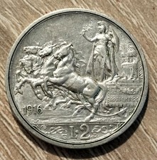 2 Lire 1916 QUADRIGLIA BRIOSA