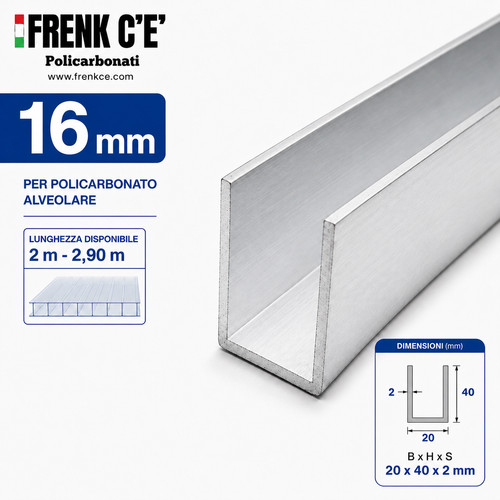 Profilo alluminio per - profilo, mm
