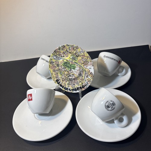 Illy coffee porcelain 2cup - illy, s/2cup