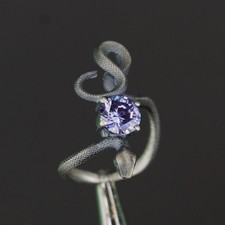Anello Serpente Ametista