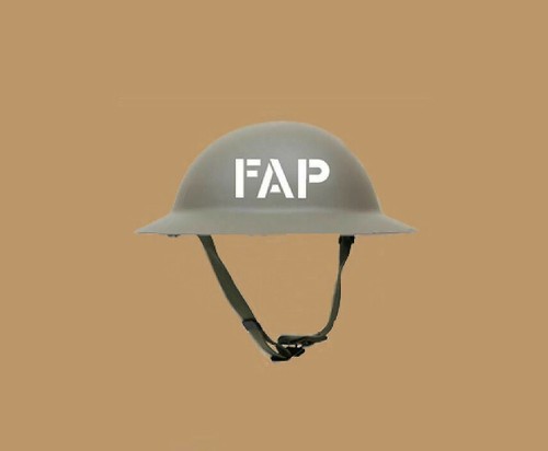 Ww2 mascherina fap per elmetti - mascherina,