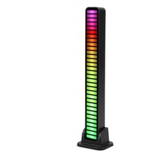 Barra Luminosa 32 Led RGB Colorata USB C Play Music Dance Ritmata Game 18cm