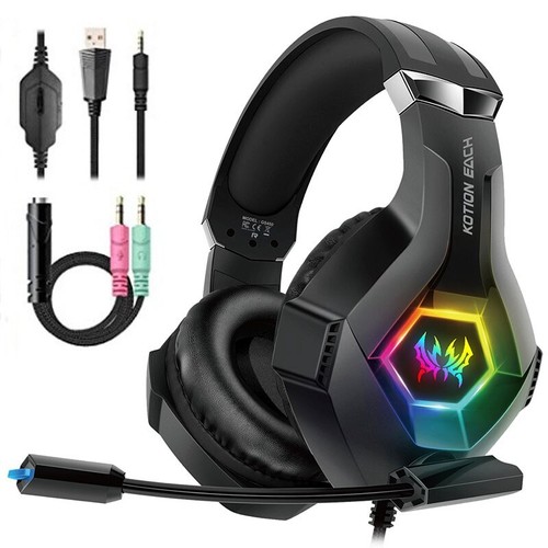 Cuffie gaming 5mm con mic - con, 3d