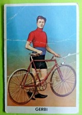 GIOVANNI GERBI ,CICLISMO-ED.SIDAM-R@R@ FIGURINA CARTONATA ANNI 50