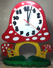 OROLOGIO PER CAMERETTA BAMBINI ARACNE IN LEGNO ALTEZZA 35 CM