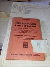 605n codice dell'ingegnere e dell'agronomo 1956 ettore fabbri ii ed. manuale