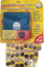 Raccoglitore Medaglie Bonelli 80 Anni Monete Sigillato Completa Blisterato 23 Sb