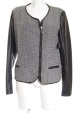 LEIDIRO Giacca in ecopelle Donna Giacca Taglia IT 44 nero-bianco-argento