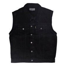 Gilet in denim MCS nero taglia